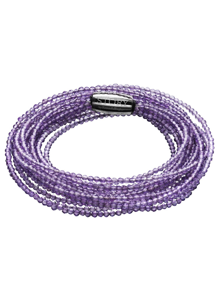 Story Armband 1404871-57 Band Amethyst facettiert 57 cm