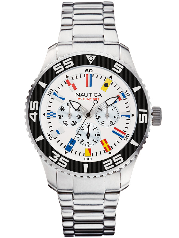 NAUTICA NST 07 Flag A14630G Multifunktion 44 mm 10 ATM
