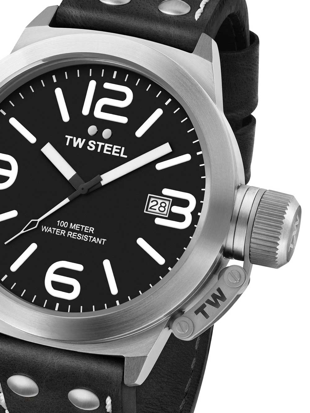 TW-Steel CS2 Canteen Leather 50mm 10ATM