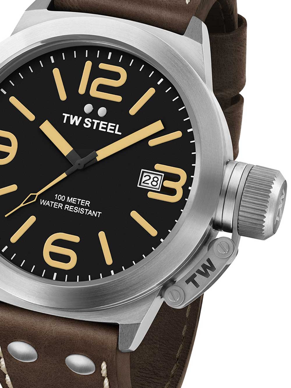 TW-Steel CS32 Canteen Leather 50mm 10ATM