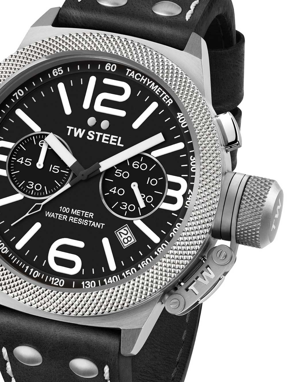 TW-Steel CS4 Canteen Leather Chronograph 50mm 10ATM