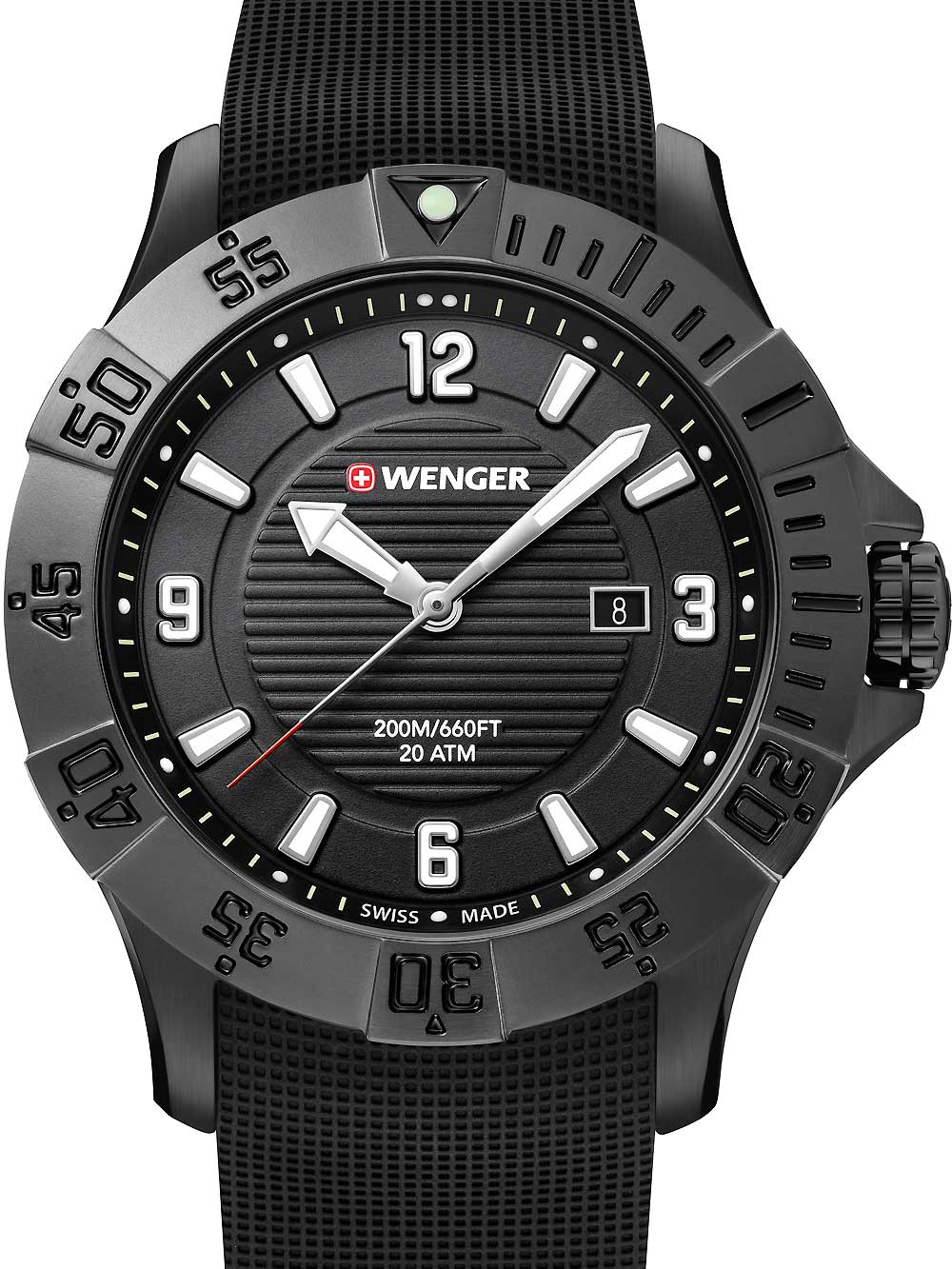 Wenger 01.0641.134 Seaforce Taucheruhr Herrenuhr 43mm 20ATM