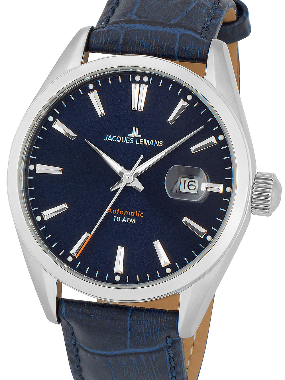 4040662134527 - JACQUES LEMANS Herren Automatikuhr 1-18461B blau