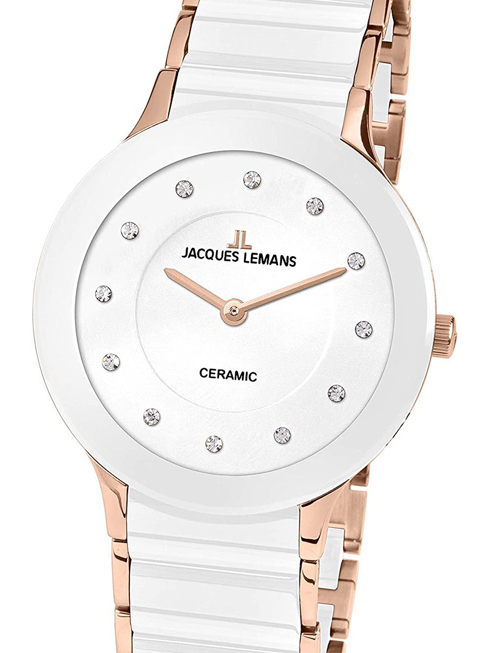 Jacques Lemans 1-1856H Dublin Keramik Damenuhr 32mm 5ATM