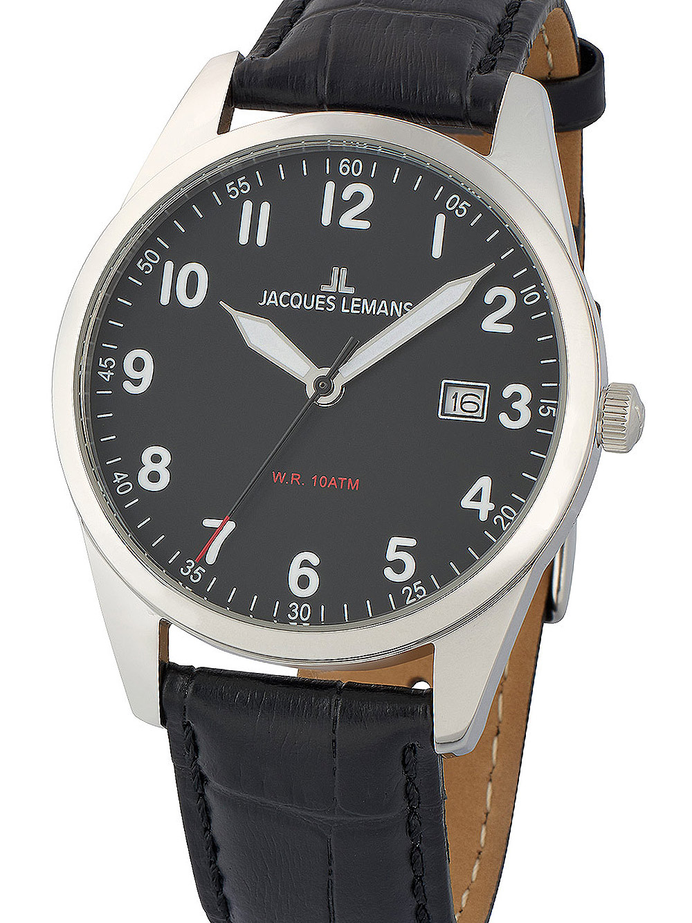 4040662138563 - JACQUES LEMANS Herrenuhr 1-2002A schwarz