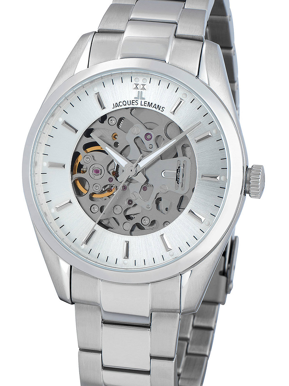 4040662163084 - JACQUES LEMANS Herrenuhr 1-2087F silber