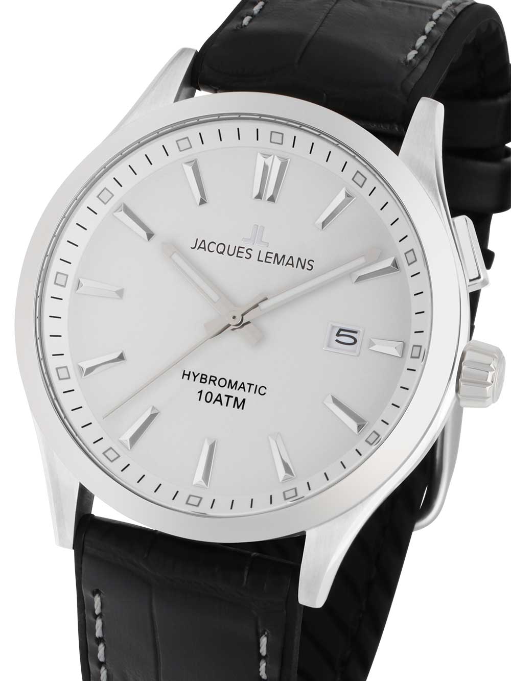 Jacques Lemans 1-2130B Hybromatic Herrenuhr 42mm 10ATM