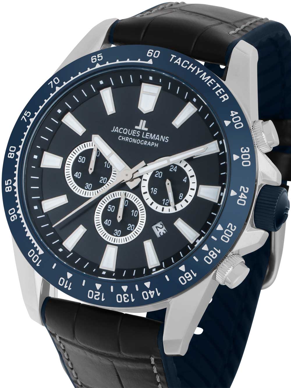 Jacques Lemans 1-2140B Liverpool Chronograph Herrenuhr 48mm 10ATM