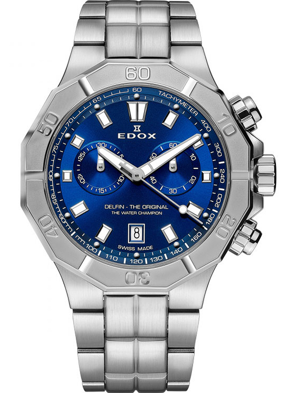 Edox 10113-3M-BUIN Delfin Chronograph Herrenuhr 43mm 20ATM