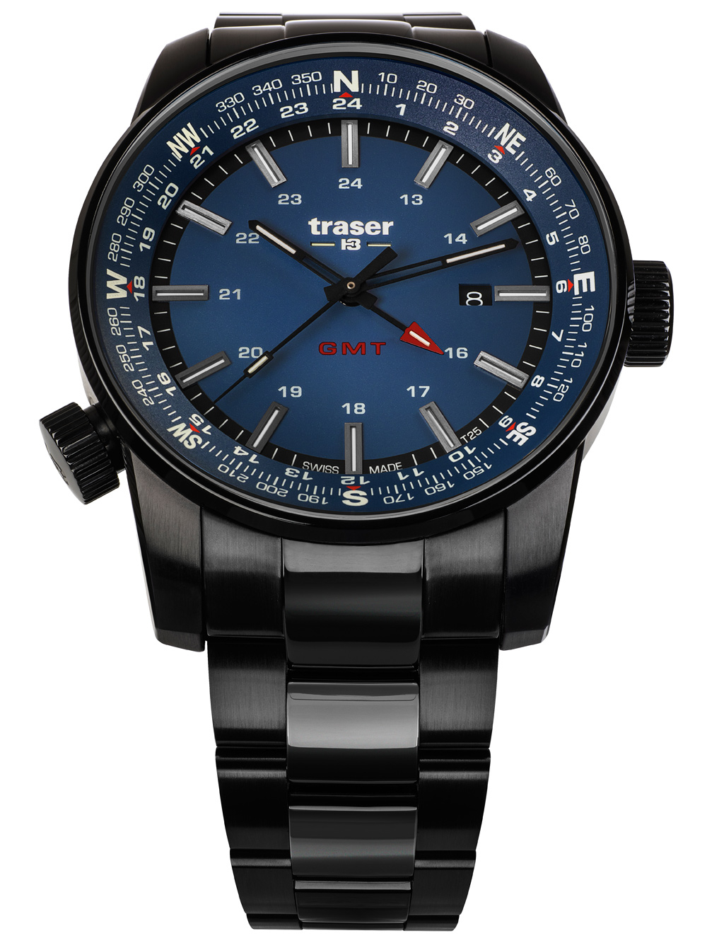 Traser H3 109524 P68 Pathfinder GMT Herrenuhr 46mm 10ATM