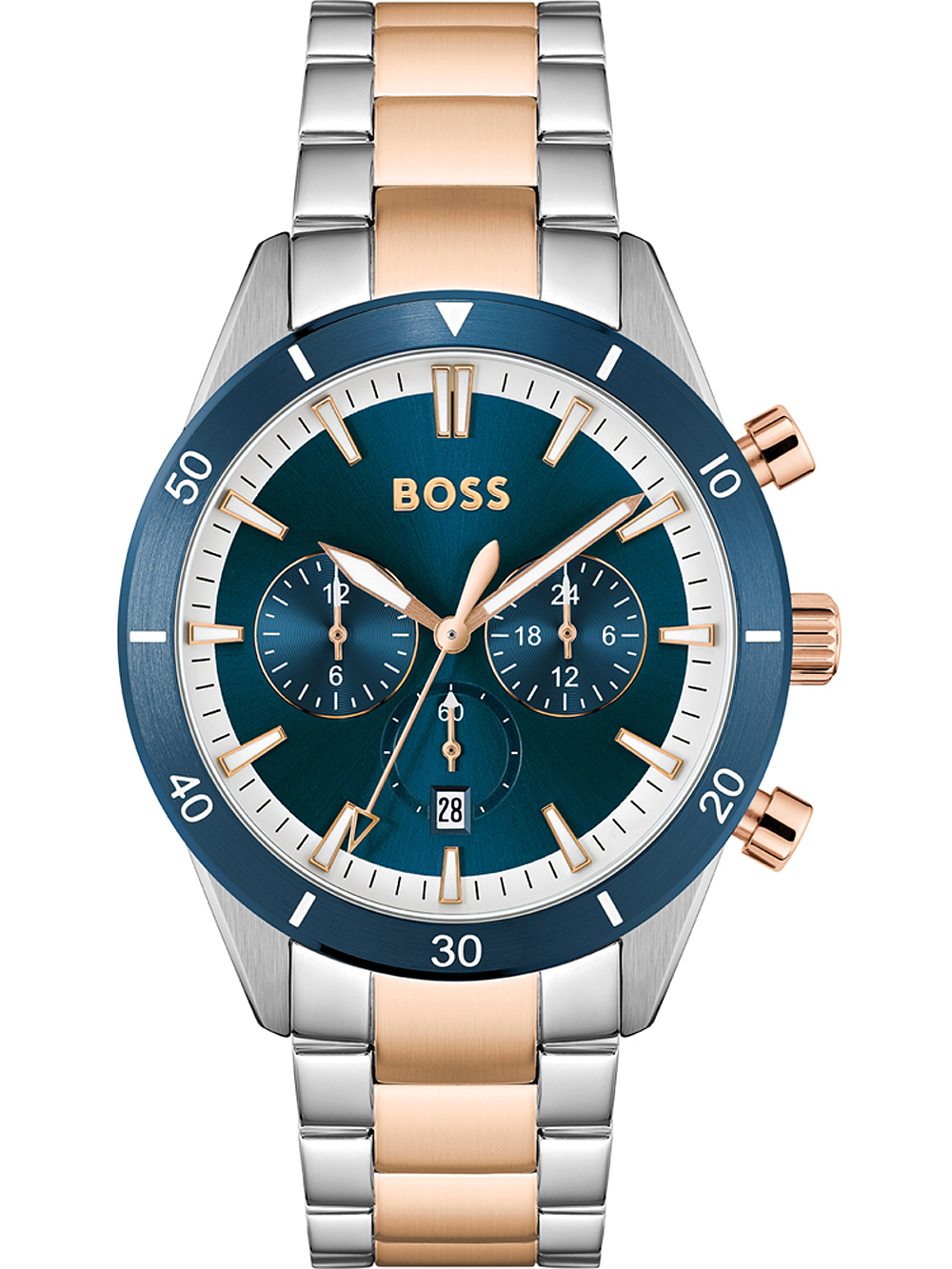 BOSS 1513937 Santiago Chronograph Herrenuhr 45mm 5ATM