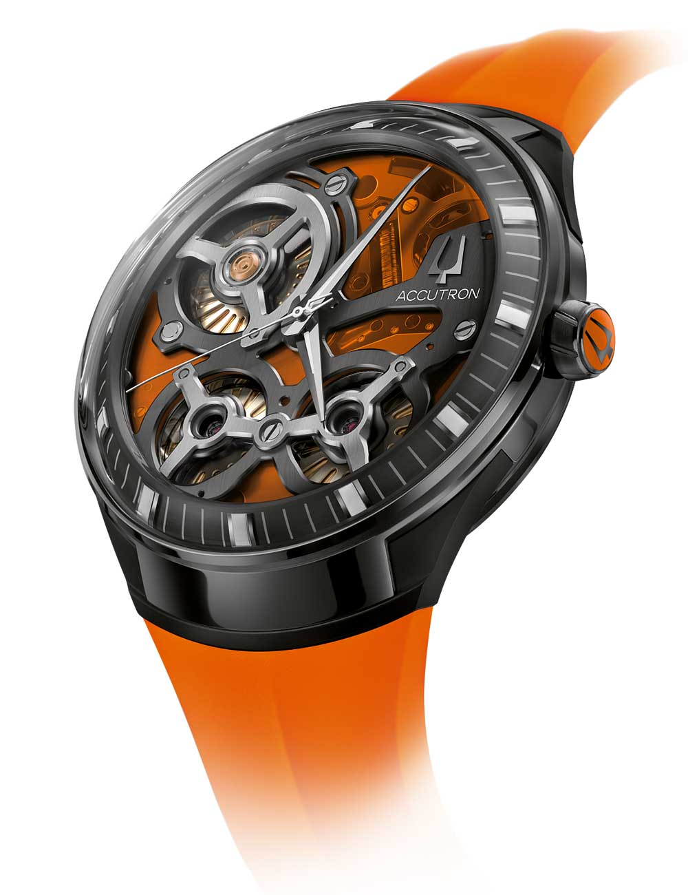 Bulova 28A205 Herrenuhr Accutron DNA Casino Ltd. Ed. orange