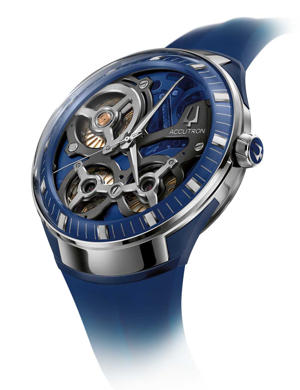 Bulova 28A208 Herrenuhr Accutron DNA Casino Limited Edition blue