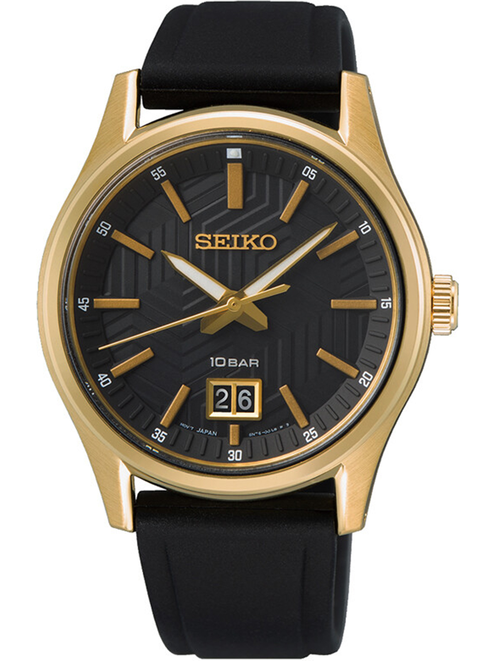 Seiko SUR560P1 Saphirglas Herrenuhr Big-Date 40mm 10ATM