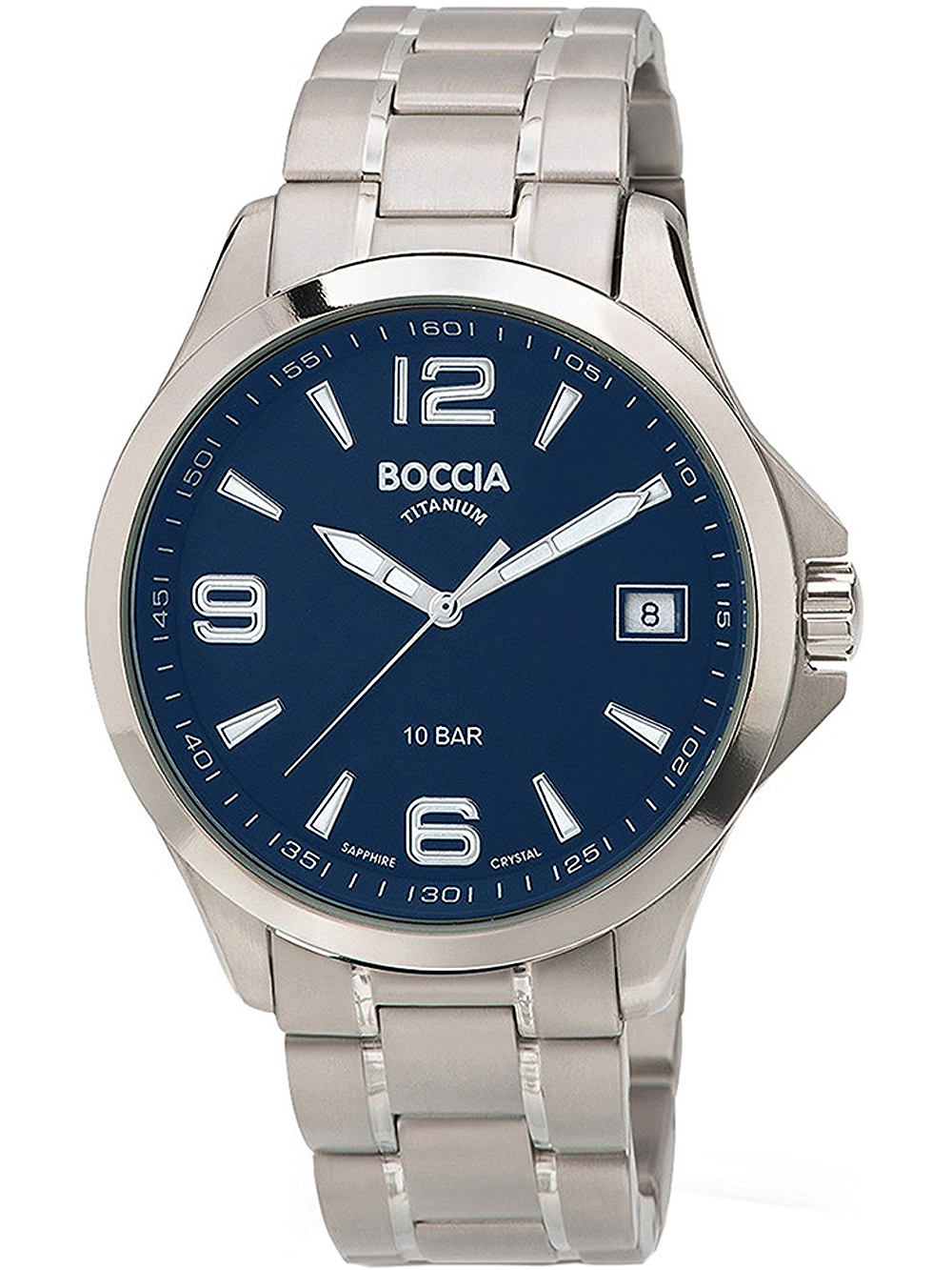 Boccia 3591-03 Herrenuhr Titanium 41mm 10ATM