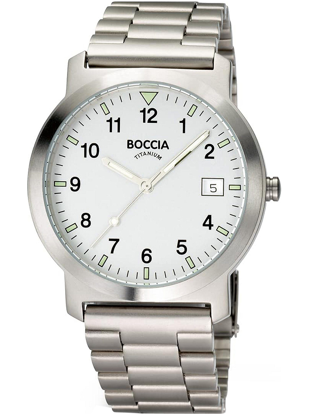 Boccia 3630-01 Herrenuhr Titanium 37mm 5ATM