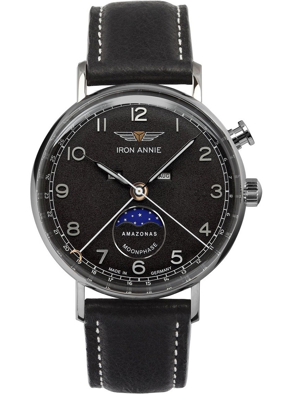 Iron Annie 5976-2 Amazonas Mondphase Quarz Herrenuhr 41mm