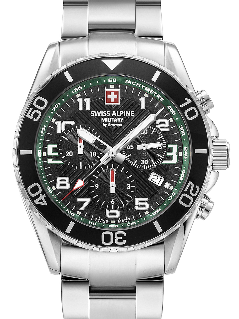 Swiss Alpine Military 7029.9134 Raptor Chronograph Herrenuhr 42mm 10ATM