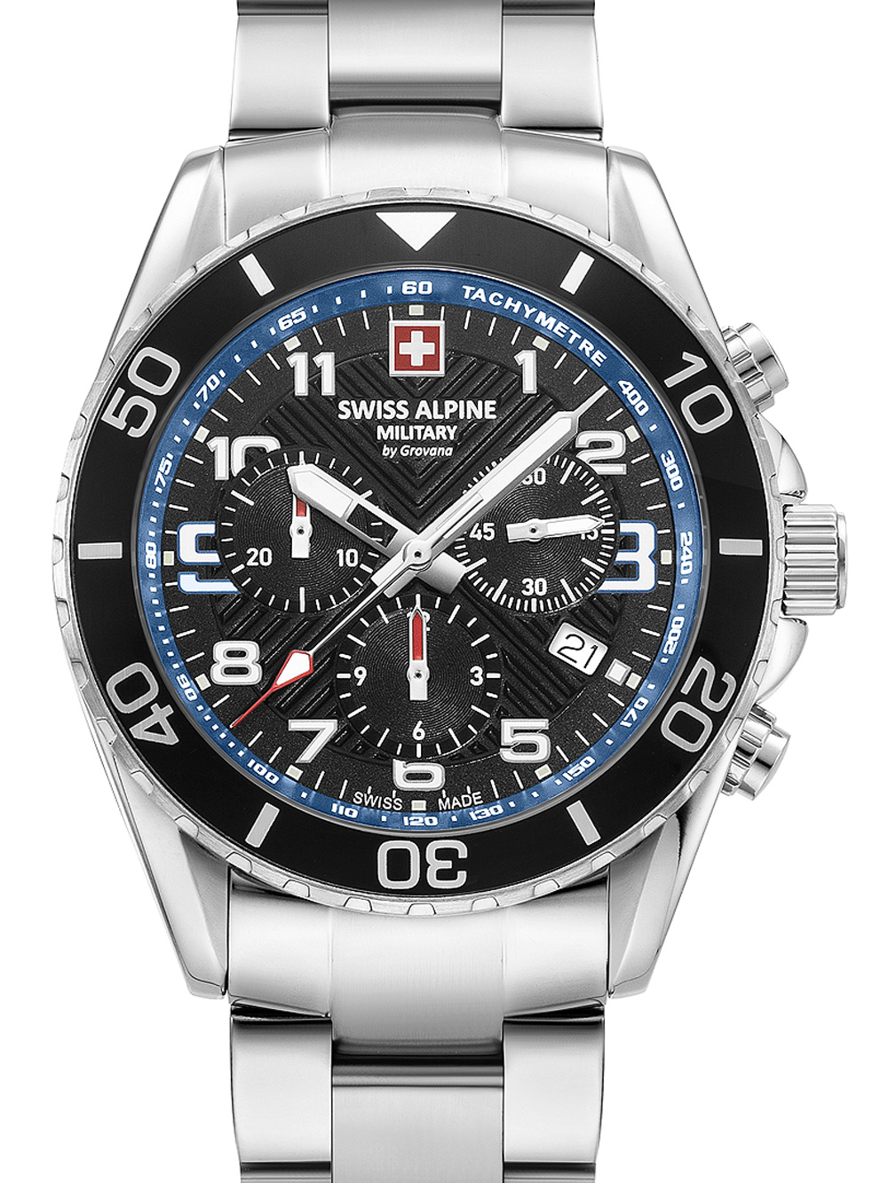 Swiss Alpine Military 7029.9135 Raptor Chronograph Herrenuhr 42mm 10ATM