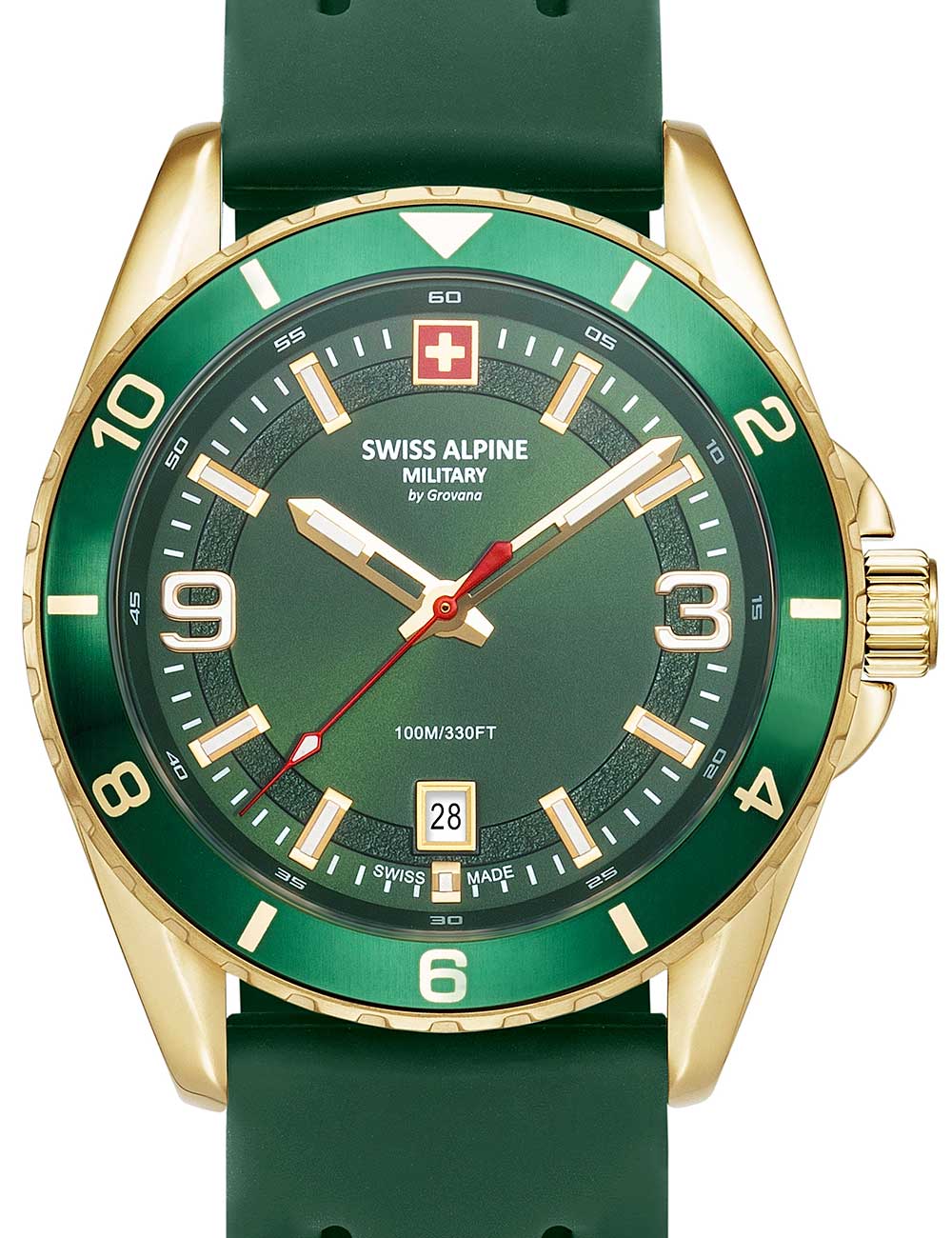 7611751181431 - 70341814 Herrenuhr Sierra gold grün 42mm 10ATM