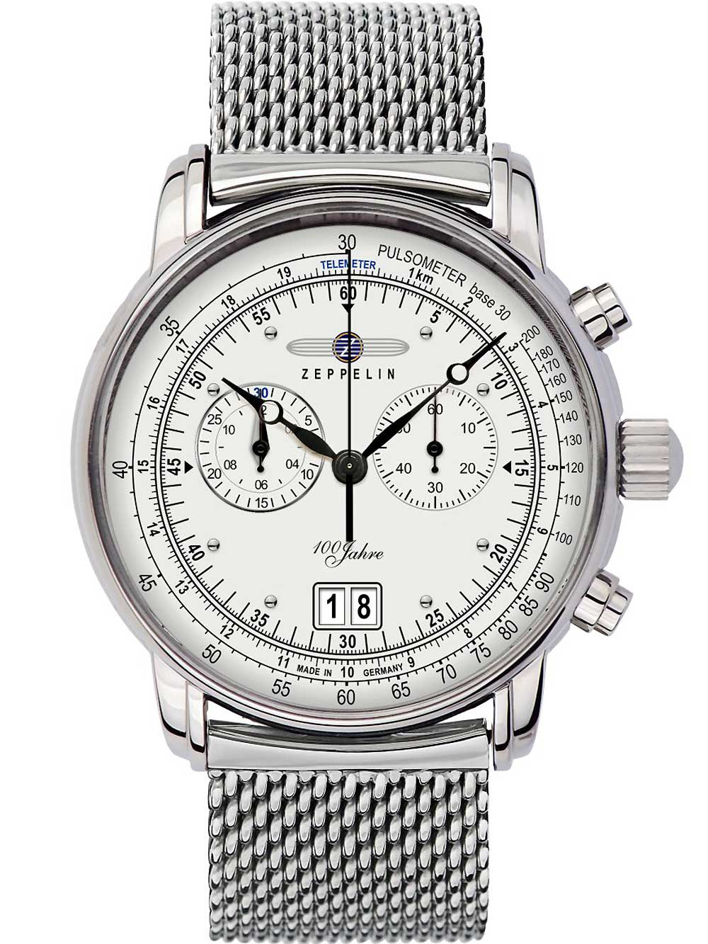 4041338769067 - Zeppelin 7690M-1 Big-Date Chronograph 100 Jahre Herrenuhr 43mm 5ATM