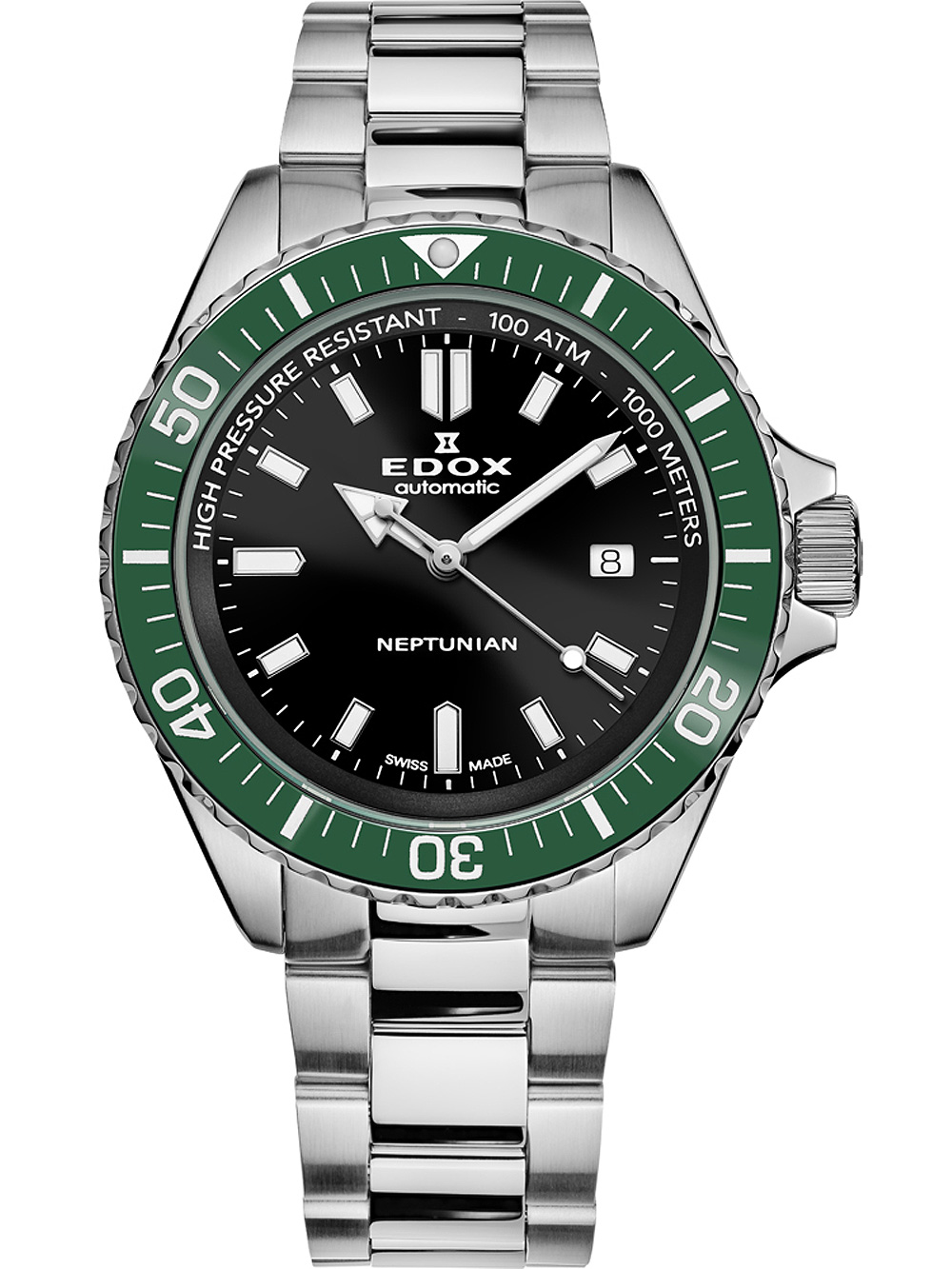 Edox 80120-3VM-NIN Neptunian Automatik Herrenuhr 44mm 100ATM