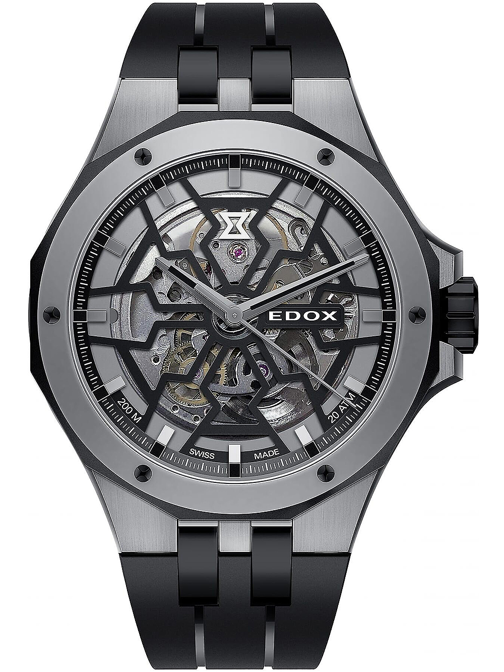 Edox 85303-357GN-NGN Delfin Mecano Automatik Herrenuhr 43mm 20ATM