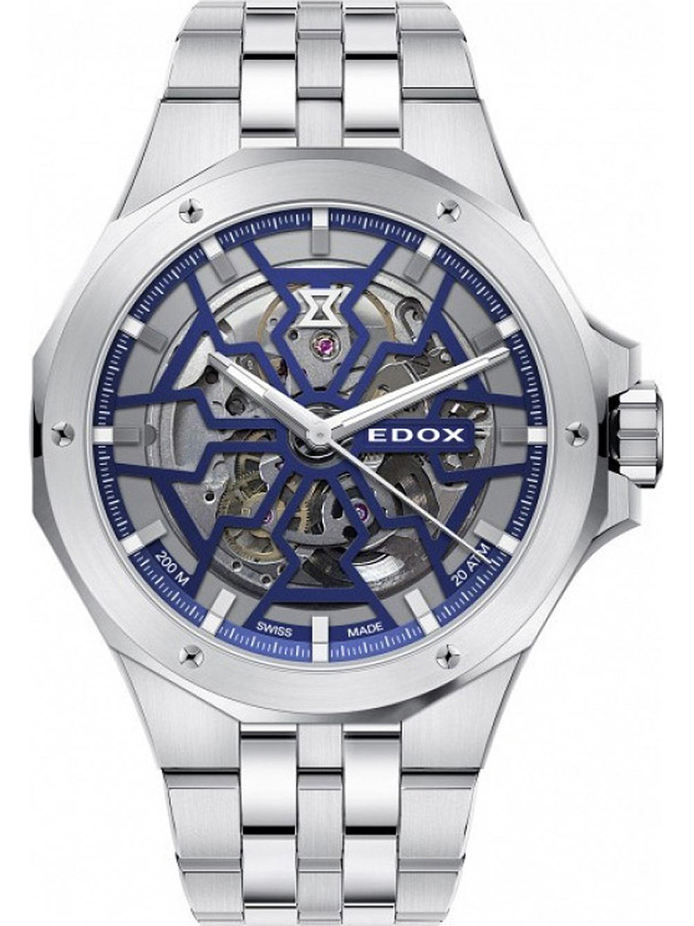 Edox 85303-3M-BUIGB Delfin Mecano Automatik Herrenuhr 43mm 20ATM