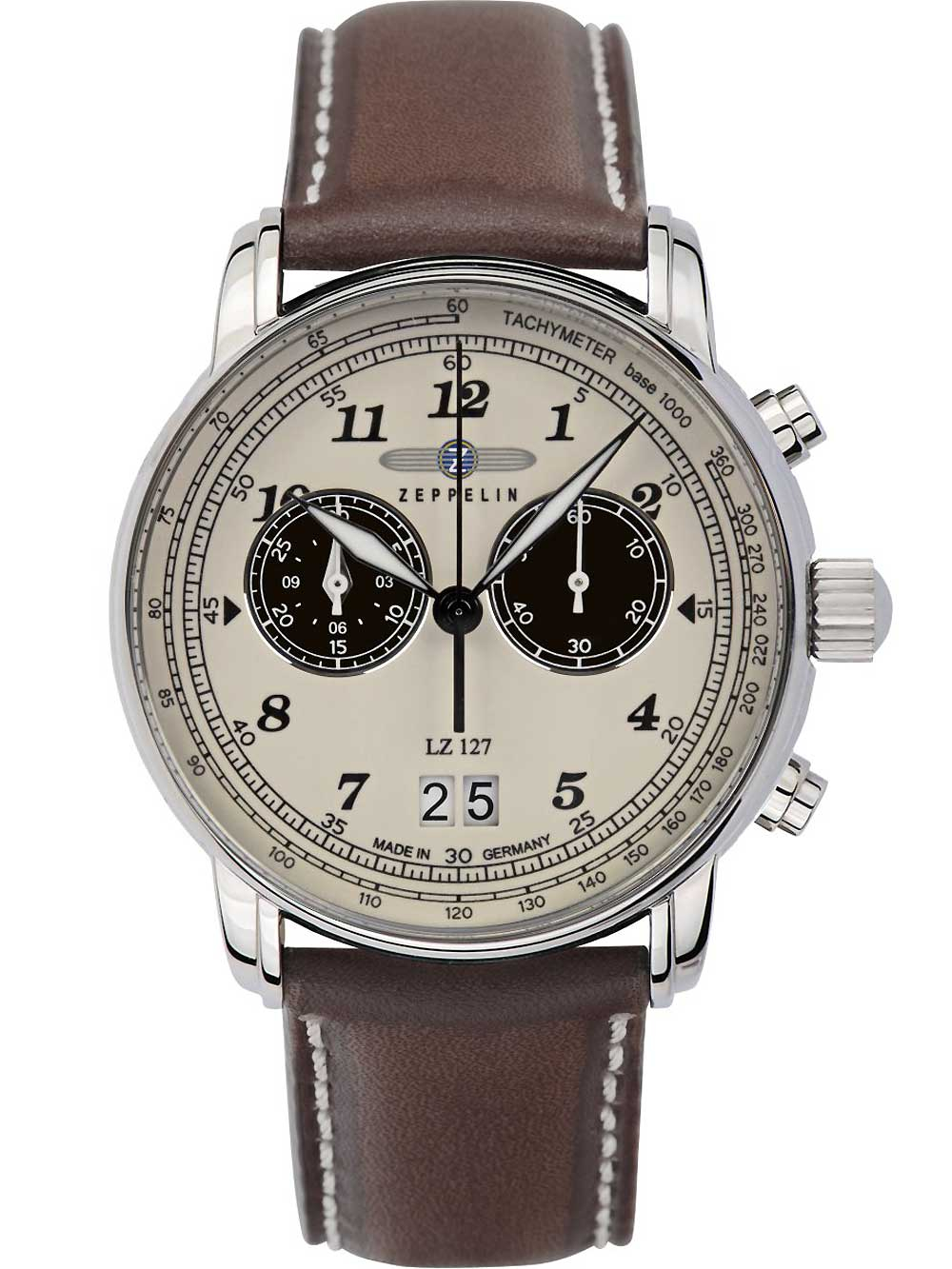 4041338868456 - Zeppelin 8684-5 Graf Zeppelin LZ127 Big-Date Chronograph Herrenuhr 41mm 5ATM