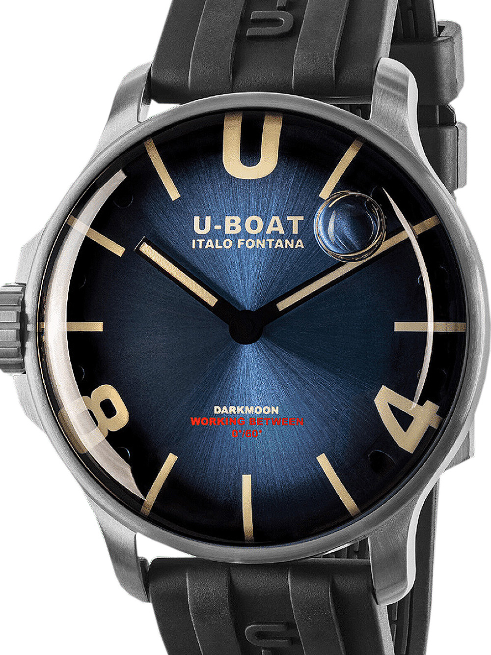 U-Boat 8704/C Darkmoon Blue SS Soleil Herrenuhr 44mm 5ATM