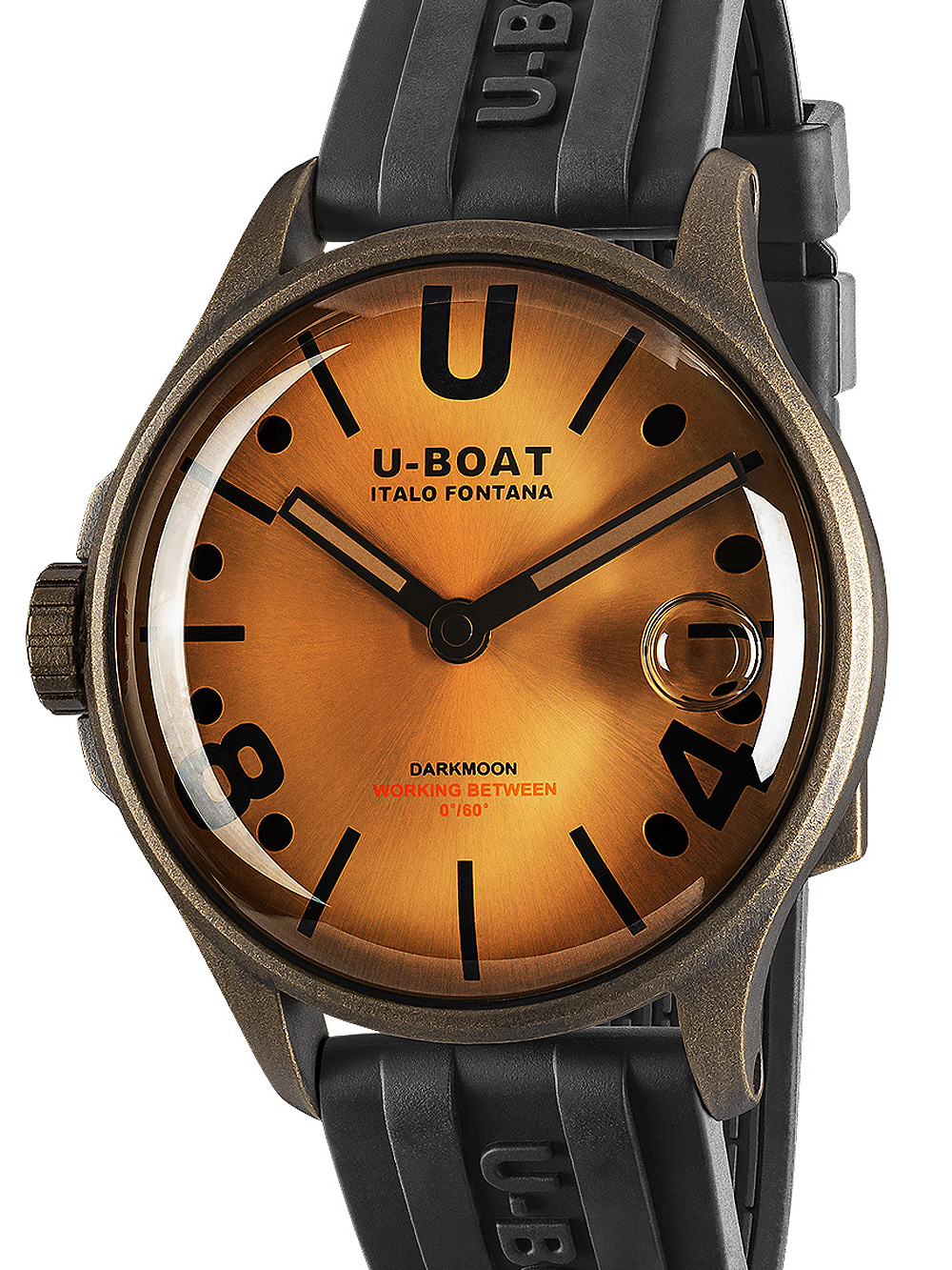 U-Boat 9546 Darkmoon Brown Vintage Herrenuhr 44mm 5ATM