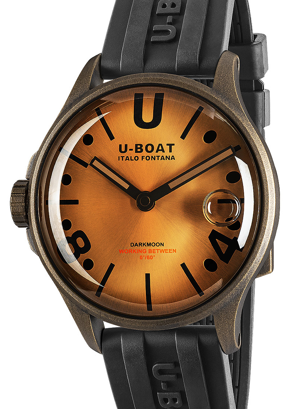 U-Boat 9547 Darkmoon Brown Vintage Herrenuhr 40mm 5ATM