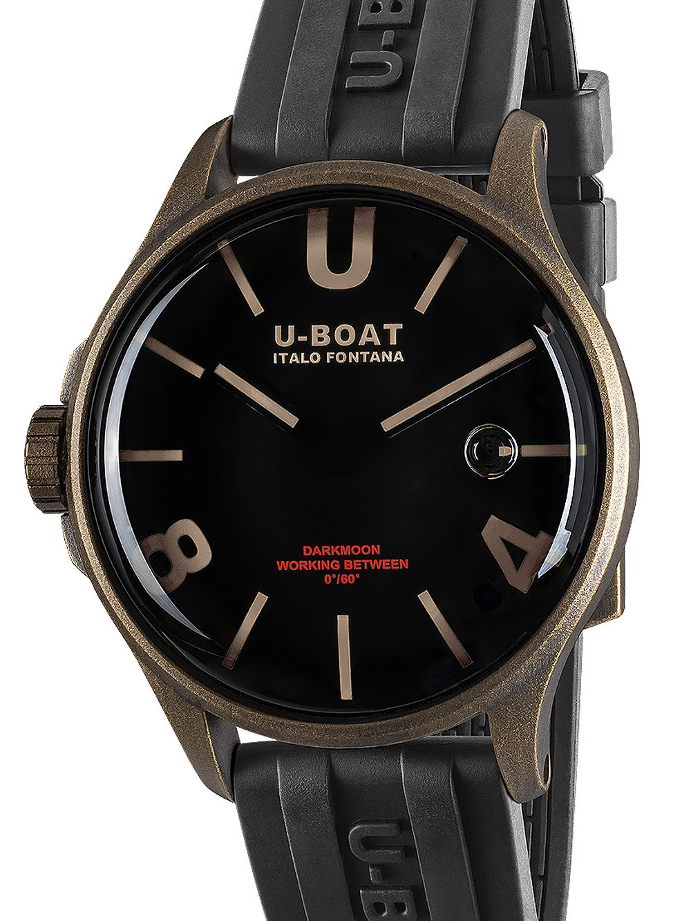 U-Boat 9549 Darkmoon Brown Vintage Herrenuhr 40mm 5ATM