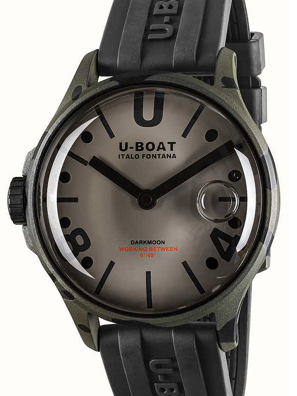 U-Boat 9550 Darkmoon Grey Camouflage Herrenuhr 44mm 5ATM