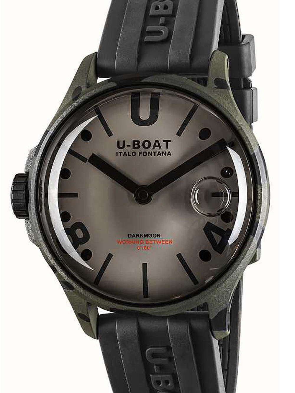 U-Boat 9551 Darkmoon Grey Camouflage Herrenuhr 40mm 5ATM