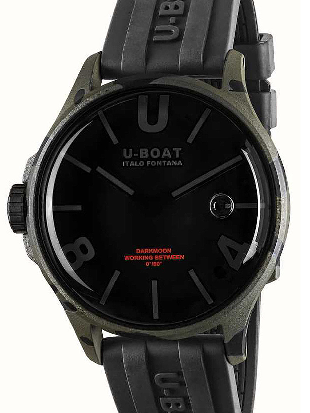 U-Boat 9553 Darkmoon Grey Camouflage Herrenuhr 44mm 5ATM