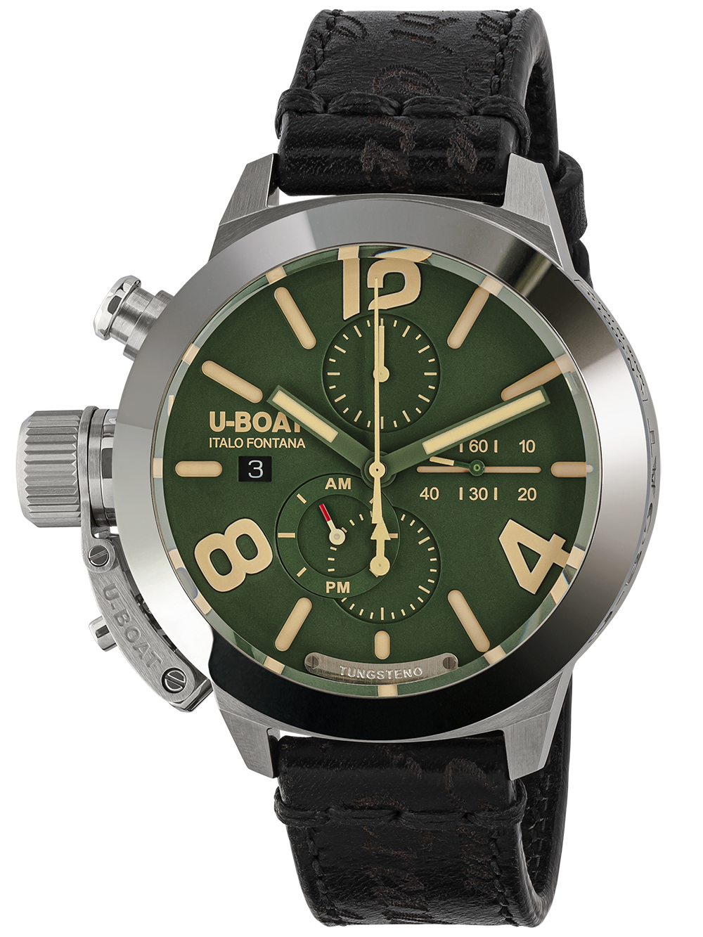 U-Boat 9581 Classico 45 mm Tungsteno CAS Green Herrenuhr 10ATM