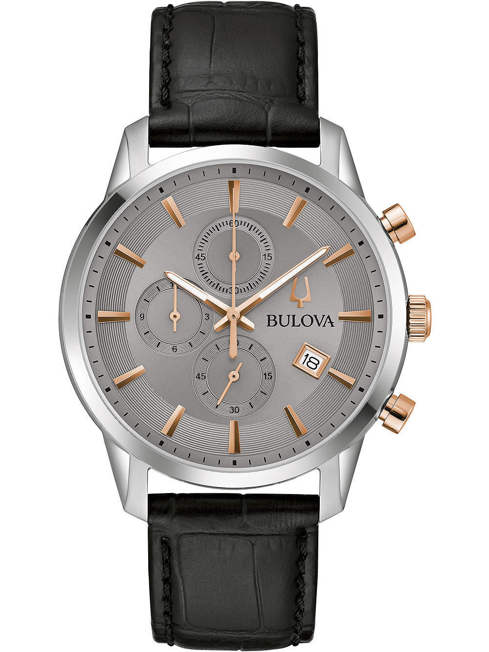 Bulova 98B409 Sutton Chronograph Herrenuhr 41mm 3ATM