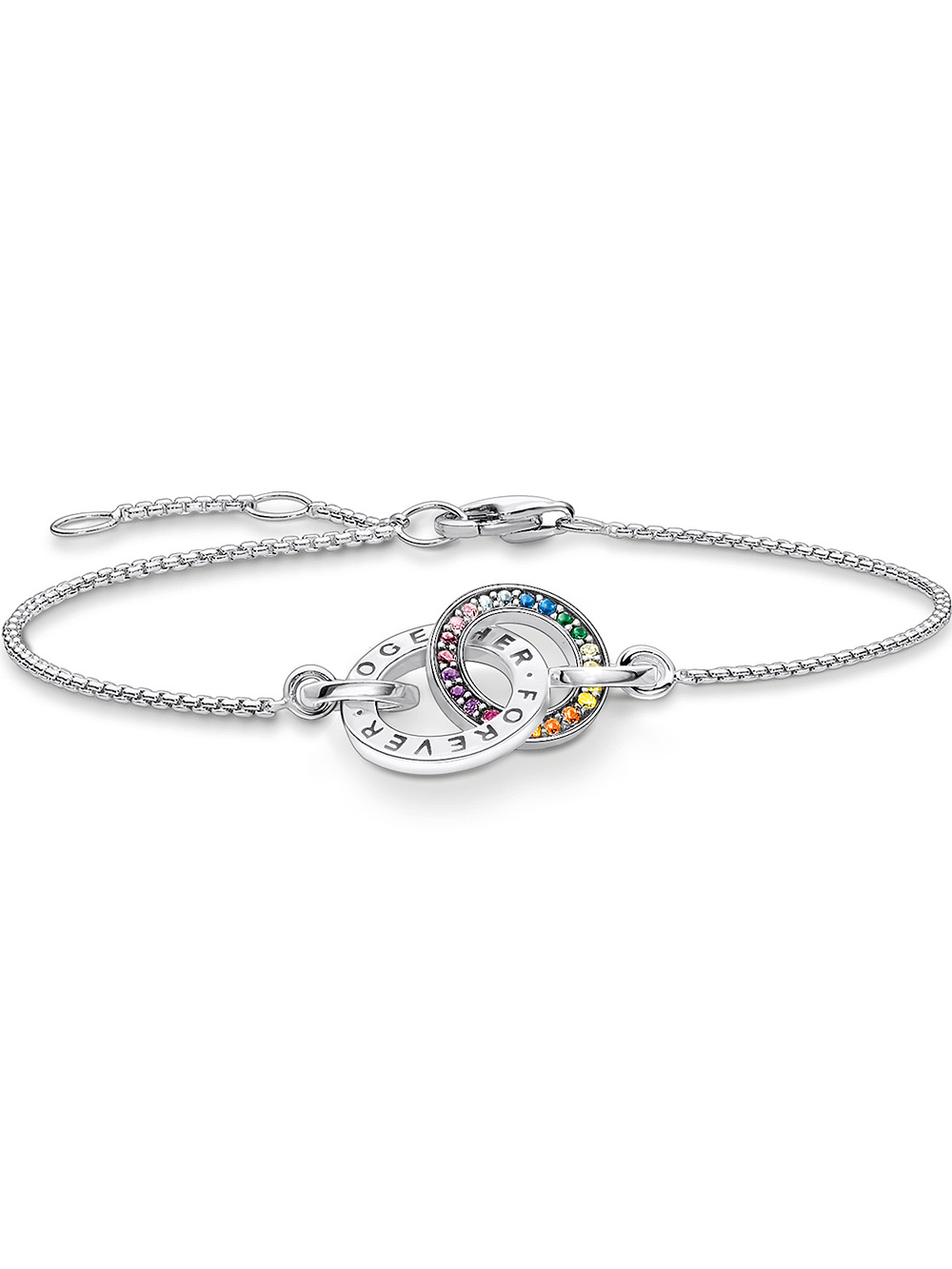 Thomas Sabo A1551-318-7 Together Rainbow Armband Damen