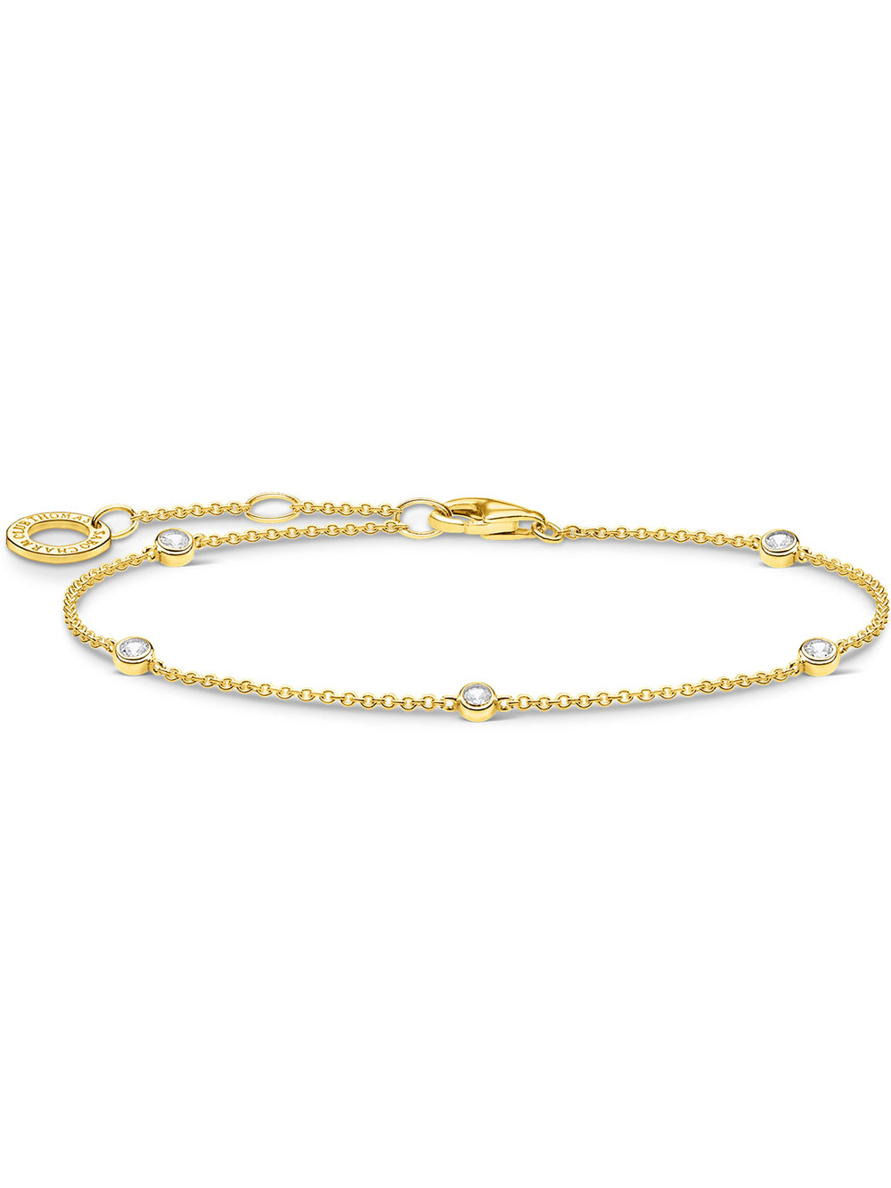 4051245487695 - Thomas Sabo Damen Armband gold weiß