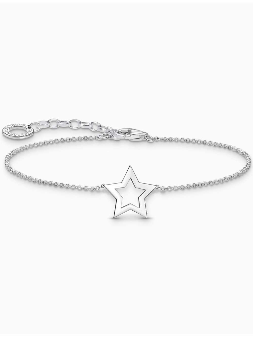 Thomas Sabo A2162-001-21-L19V Silbernes Armband m. Stern-Anhänger