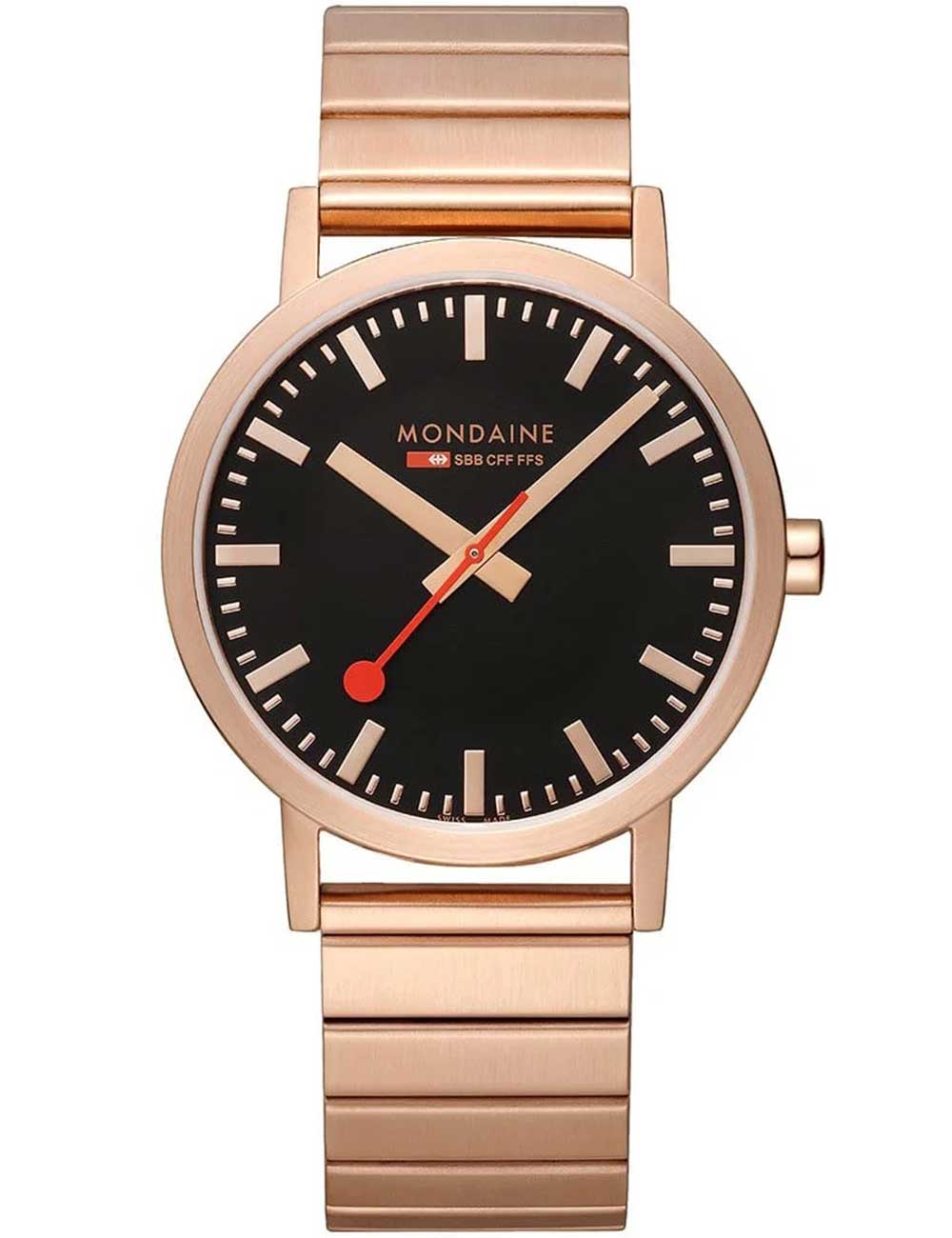 7611382610591 - A6603036016SBR Classic Schwarz und Rosé 40mm 3ATM