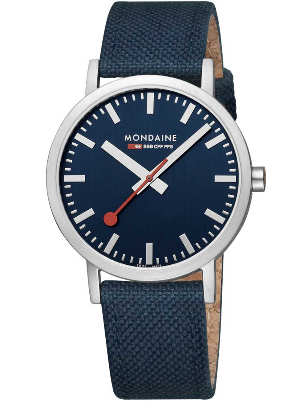 7611382621887 - A6603036040SBD Herrenuhr Classic SBB recyc Textil 40mm 3ATM