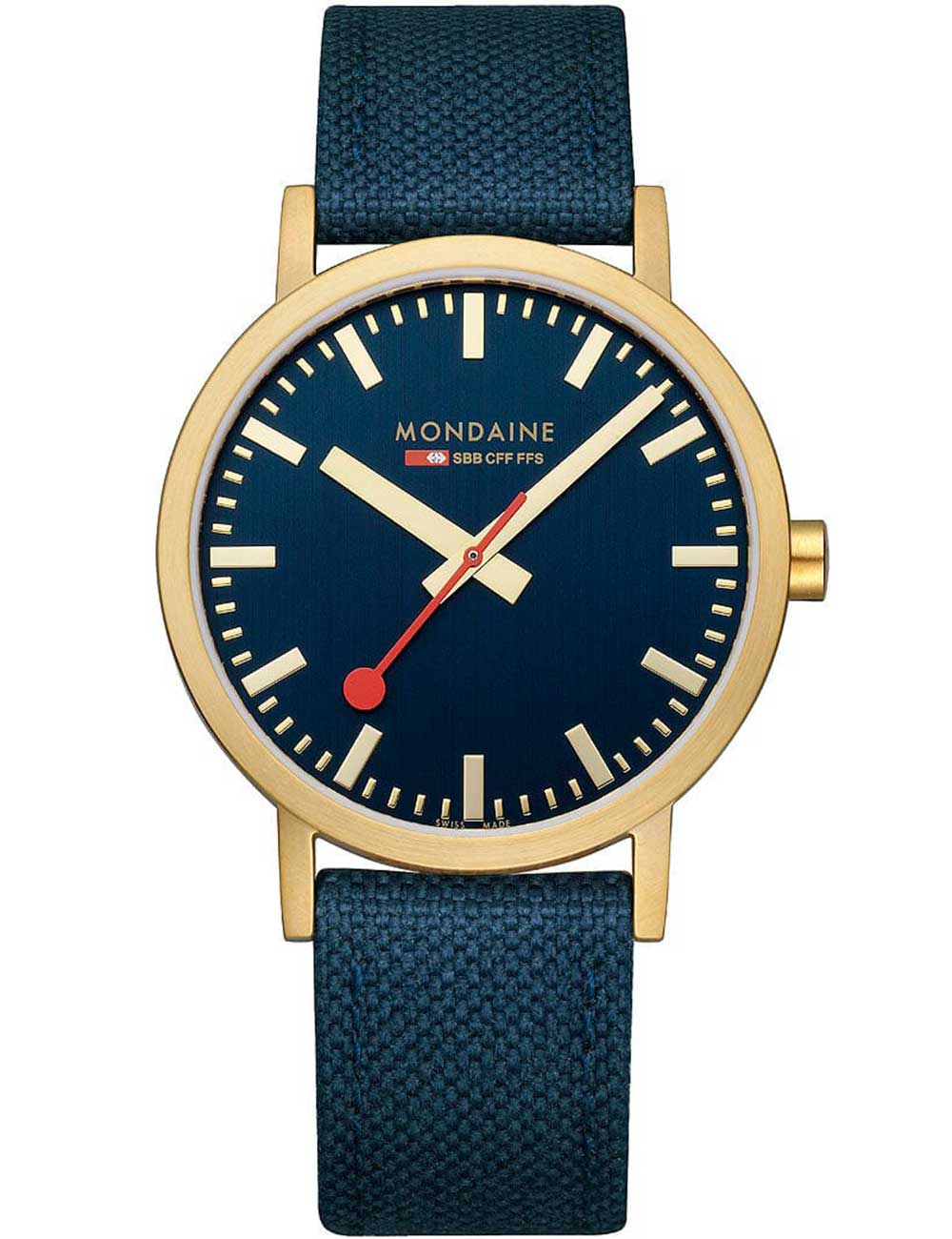 7611382621948 - A6603036040SBQ Classic Blau und Gold 40mm 3ATM