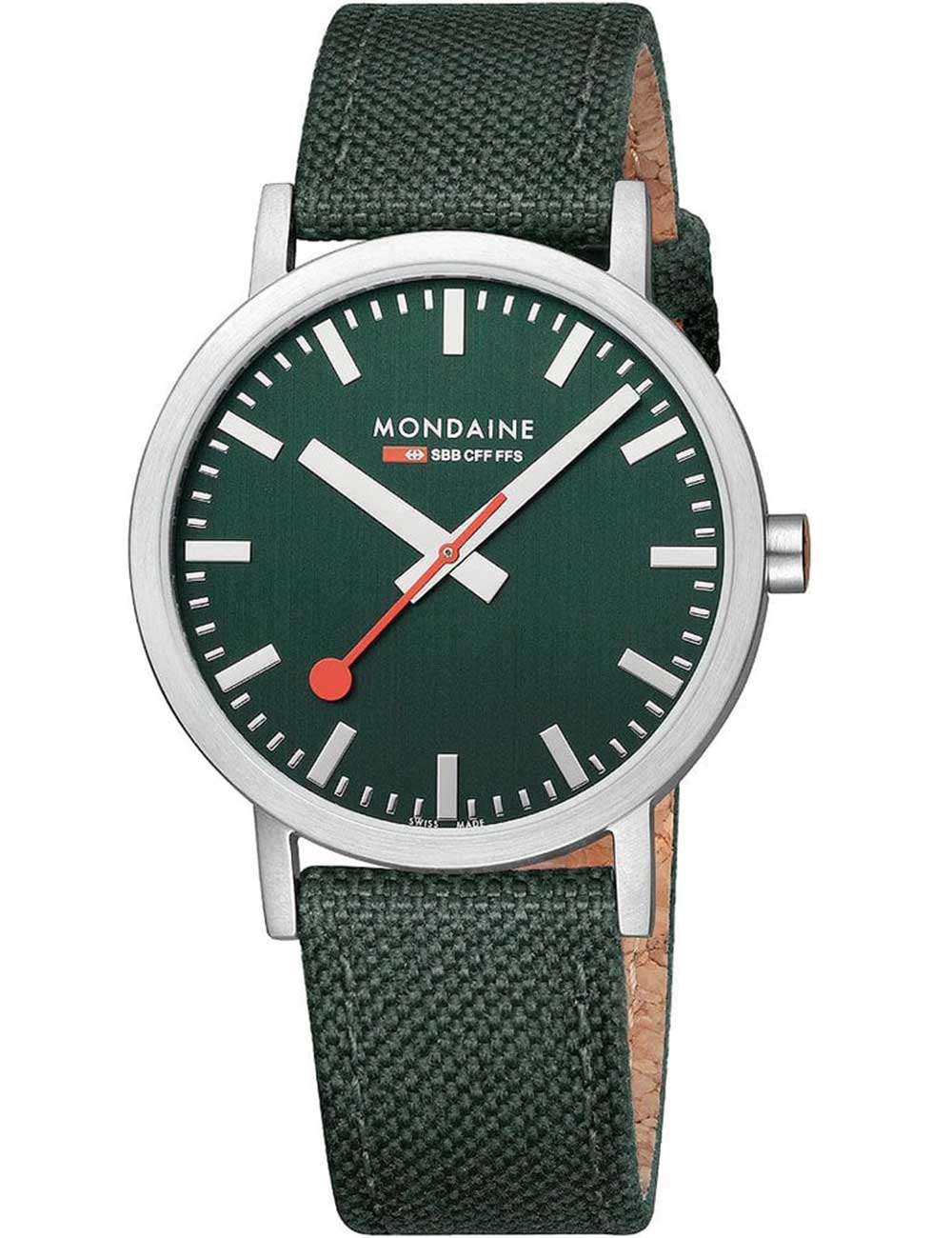 7611382621894 - A6603036060SBF Herrenuhr Classic SBB recyc Textil 40mm 3ATM