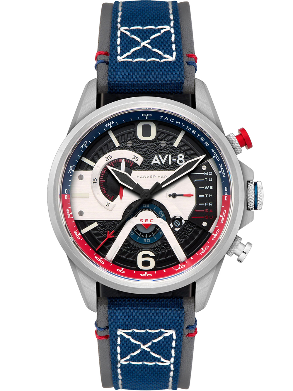 AVI-8 AV-4056-09 Herrenuhr Hawker Harrier Dual Retrograde Chronograph 44mm 5ATM