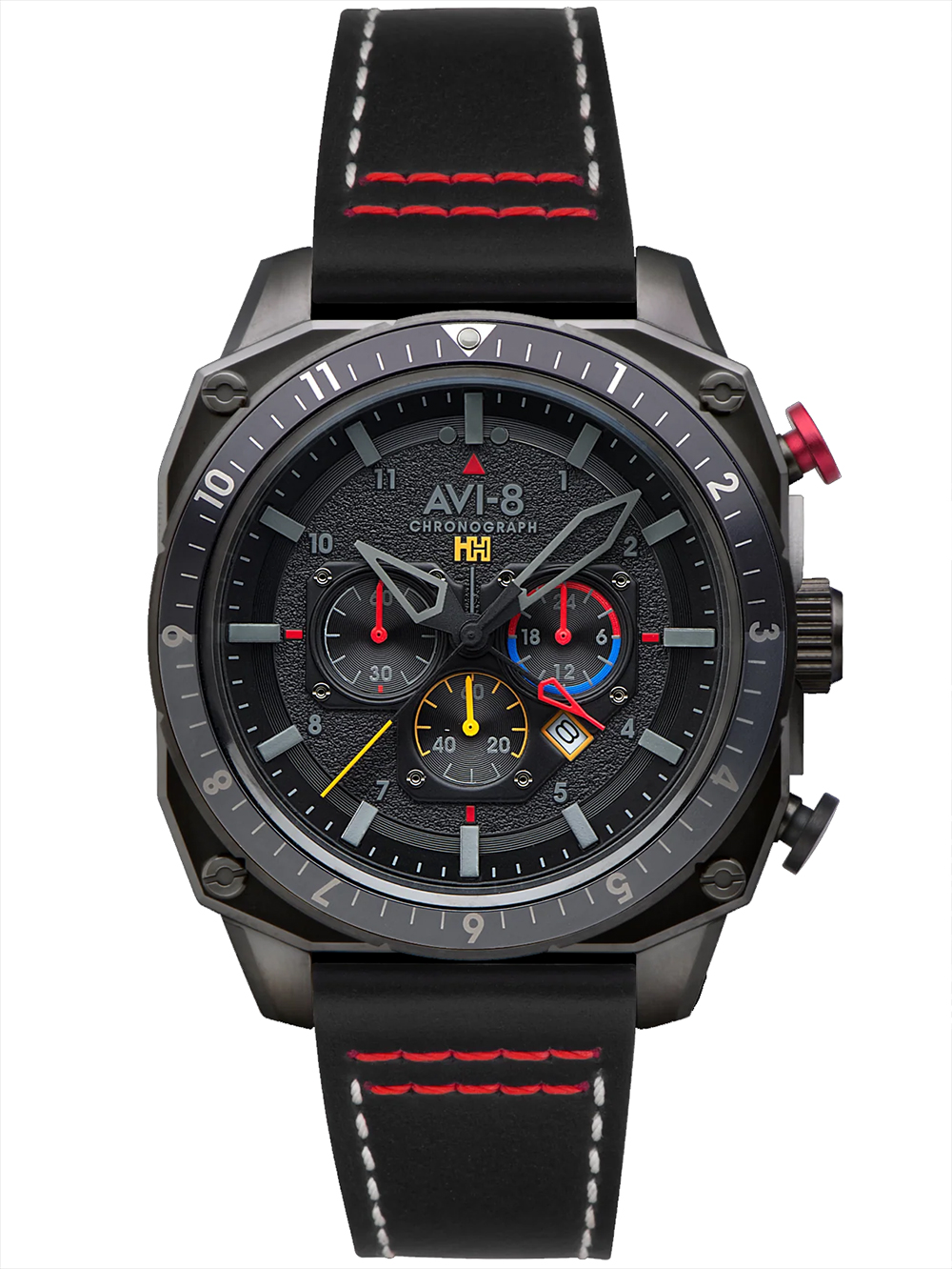 AVI-8 AV-4100-04 Herrenuhr Hawker Hunter Dual Time Chronograph 43mm 5ATM