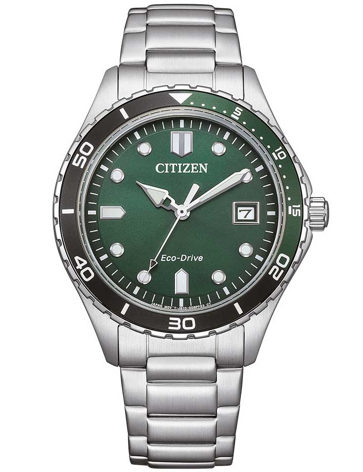 4974374339829 - Solaruhr CITIZEN AW1828-80X Armbanduhren silberfarben Herren Solaruhren Armbanduhr Herrenuhr Damenuhr Edelstahlarmband bis 10 bar wasserd