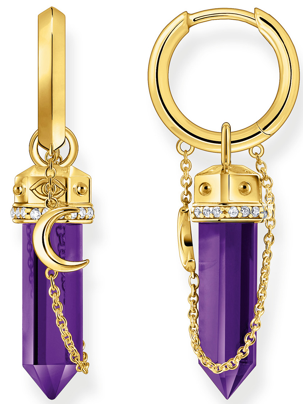 Thomas Sabo Creole mit imitiertem Amethyst CR722-414-13