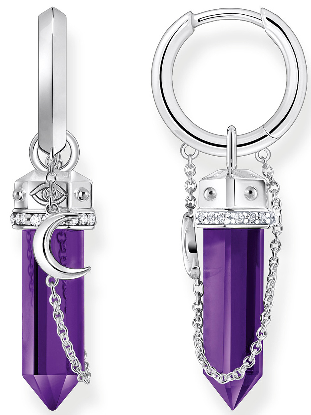 Thomas Sabo Creole mit imitiertem Amethyst CR722-643-13